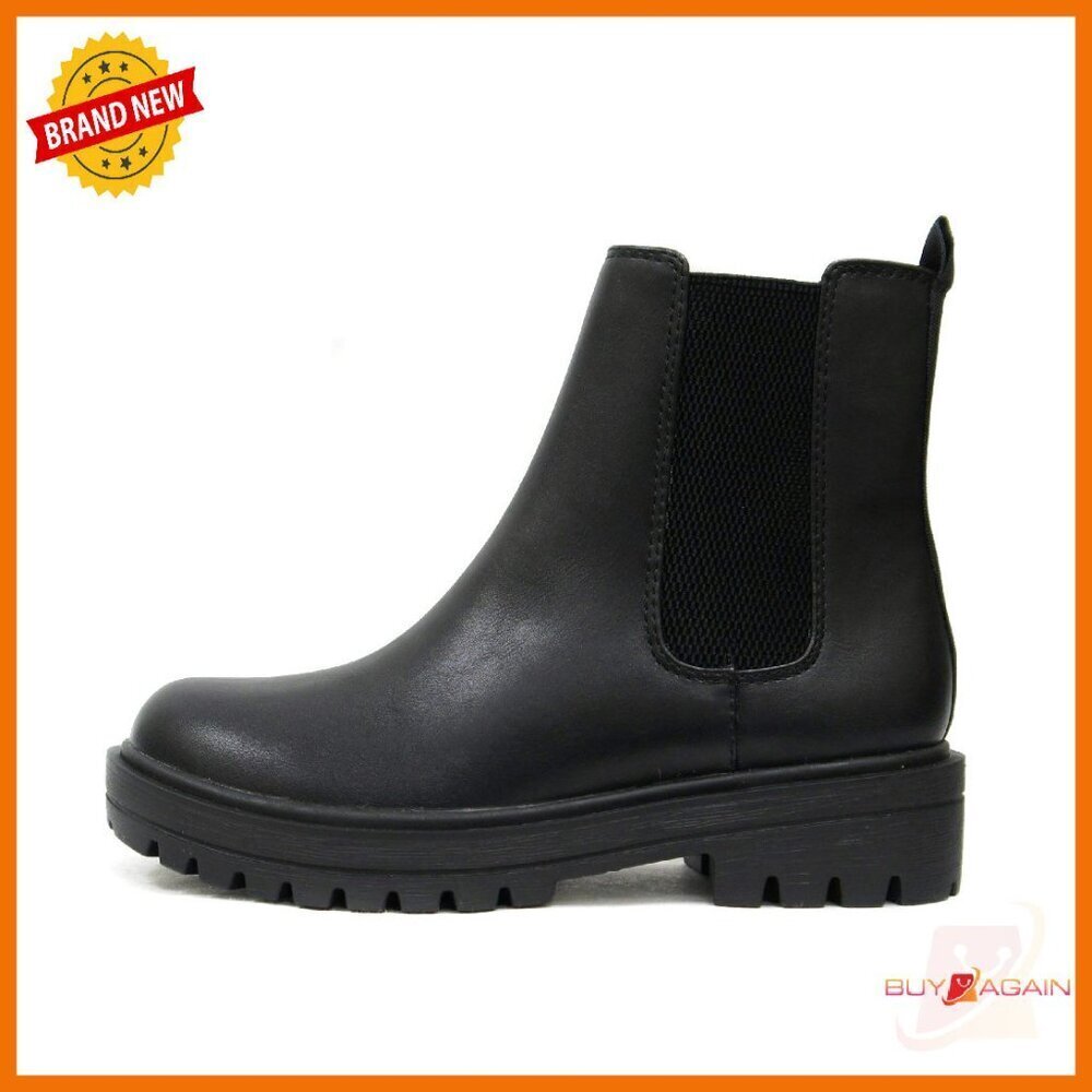Women's Lug Sole Chelsea Booties with Elastic Gore, Size Available